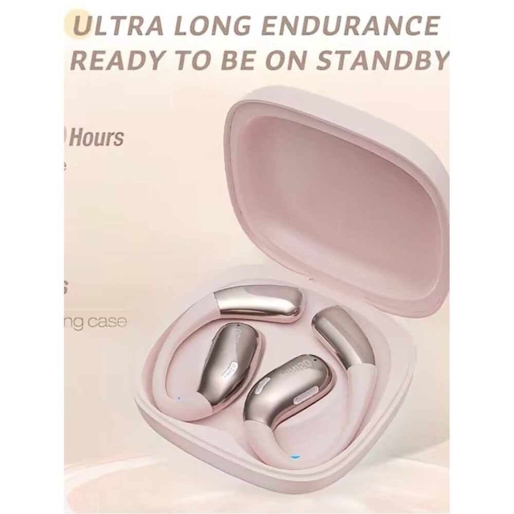 True Wireless Earbuds with Charging Case - Pink Metallic